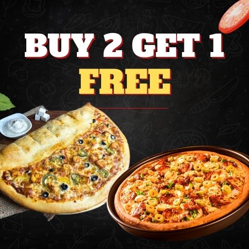Buy 2 Calizza & Get 1 Regular Pizza Free (Any Category)